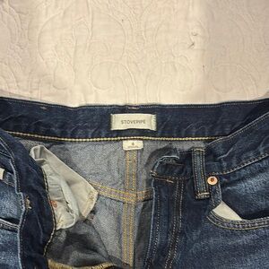 Stovepipe Blue Jeans